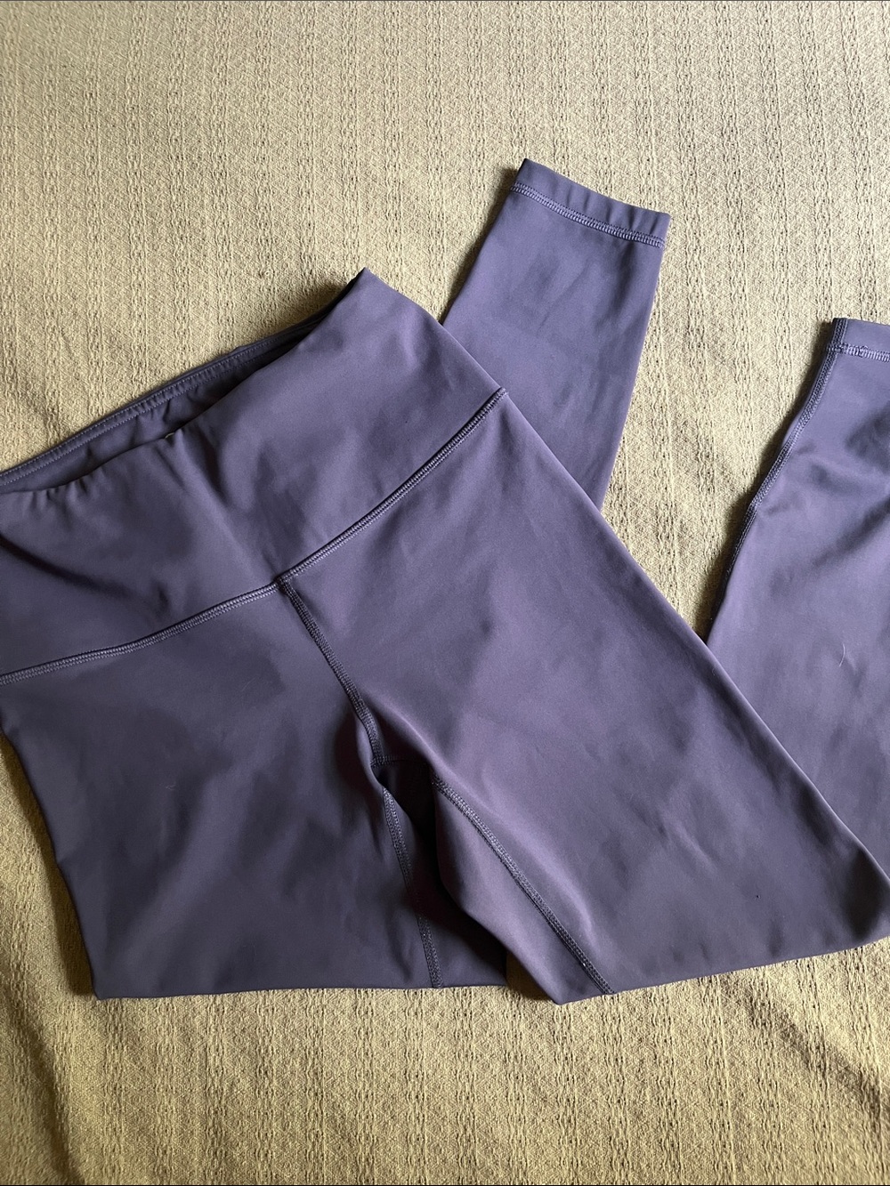 90 Degree By Reflex Dark Lavender/Gray High-Waist Performance Leggings